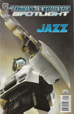 TRANSFORMERS SPOTLIGHT:  JAZZ  NM 2009 IDW COMICS COVER B picture