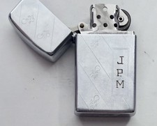 Vintage Slim 1956 Zippo with RARE Cobra Head - Engraved picture