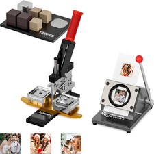 2x2inch Magnet Maker Machine Kit, DIY Photo Magnet Machine+100sets Supplies picture