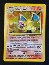 Pokémon TCG Base Set Charizard Holo 4/102 1999 HP picture