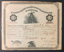 Vintage 1889 United States Inspectors' Certificate To Engineers picture