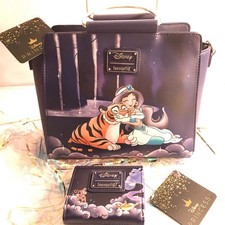 Disney Loungefly Princess Jasmine /Rajah Crossbody Bag & matching 3 Fold Wallet picture