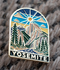 Yosemite Enamel Lapel Pin - National Park Travel Souvenir - Half Dome Badge picture