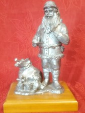 Michael Ricker Pewter Father Christmas Collection Santa W/ Bag Toys  #2143/3000 picture