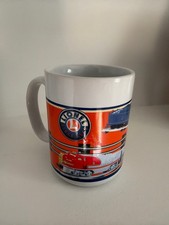 Lionel Trains Coffee Mug 2006 Sherwood Santa Fe F3 Blue Comet Orange Blue 14 oz picture