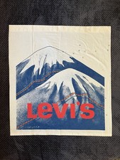 Vintage RARE Levi’s Mountain Denim Promotional Store Cloth Banner Collectible picture