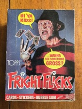 1988 Fright Flicks Vintage FULL 36 Pack Trading Card Wax Box Topps Horror picture