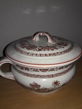 Antique Ridgeway Sparks chamber pot yeddo pattern transferware 1800s picture