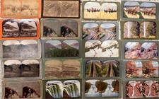 116 Antique Stereoview Cards 1800s–1900s Keystone Underwood Kilburn Scenic Lot picture
