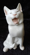 ANTIQUE V RARE ROYAL COPENHAGEN CAT MODEL 667 DESIGNED ERIK NIELSEN C 1905-1922 picture