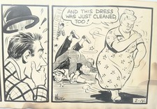 Original Ken Kling Three Panel Cartoon 1930's picture