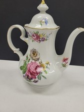 Vintage Winterling Kirchenlomitz Bavaria, German Hand Painted Floral Tea Pot picture