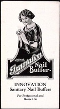 Innovation Sanitary Nail Buffer Advertising Brochure c1940s picture