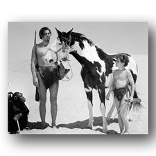 Johnny Weissmuller And Johnny Sheffield Photo 8x10 Tarzan Stars Portrait picture