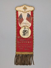 1920s-30s Polish Cleveland St Vincent de Paul Group 35 Mourning Ribbon Badge picture