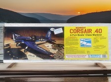 Vintage MIDWEST CORSAIR .40 Fun Class Warbird Airplane Kit by Midwest Products ￼ picture