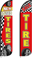 2 Pack 12 Feet Tire Sale King Flags New Tire Flag, Fashionable picture