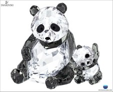 Swarovski 2015 Panda 🐼 Mother w/ Baby Rare, Retired, Signed & NMIB #5063690 picture