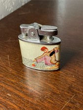 Pin Up Girls 1950’s vintage Realite automatic petrol pocket lighter picture