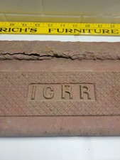 Vintage Train BOARDING STEP Illinois Central Railroad Threshold Stepwell In picture