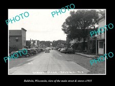 Baldwin Wisconsin The Main Street & Stores c1935 2 Old Large Historic Photo picture