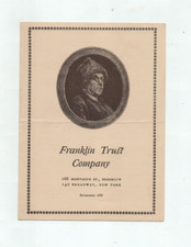 1909 pamphlet from Franklin Trust Company, Brooklyn, New York - Hugh Auchincloss picture