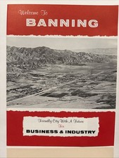 Vintage 1960 Brochure “Welcome To Banning CA” picture