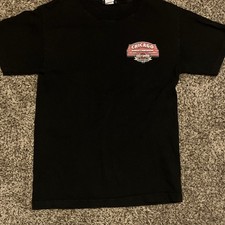 Harley-Davidson Chicago Illinois Let’s Go Black T-Shirt, Size S picture