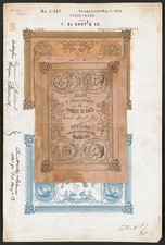 Havana Cuba 1870s Principe de Gales Cigars F. de Bary & Co Trade Mark picture