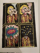 RARE Original 1974 TIM WALLACE Psychedelic Funny POSTER 20”x28” picture
