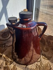 Leroux Liqueur ~Coffee Pot~ Bottle Chocolate Glaze Made In USA Bakelite Stopper picture