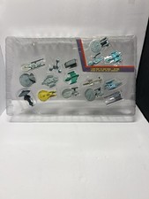 VTG 1993 Galoob Star Trek Micro Machines Fleet 16 Ship complete Set Tray No Box picture