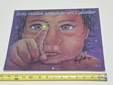 Native American Art Calendar 2019 Signed By 8 of The Original Artists OOAK RARE picture