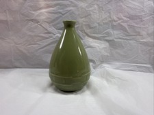 Longaberger Pottery Small Green Bud Base 5.5” Mother’s Day Classic Style picture