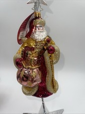 Christopher Radko Golden Spectacular Ornament 2014 7 Inches New With Tag picture
