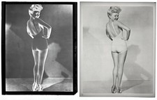 1943 Betty Grable WWII 20th Century Fox Frank Powolny 8x10 Negative + Photograph picture