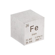 Iron Cube Metal Element High Density Blocks Pure Periodic Element 1