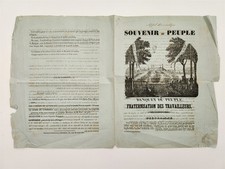 1848 antique REVOLUTIONARY FRENCH labor movement BANQUET DU PEUPLE paris politic picture