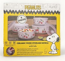 Peanuts Snoopy Pressure Lid Food Storage Small & Large 8 Pc Containers Bowl NEW picture
