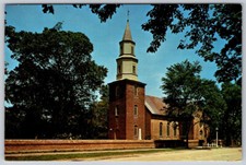Bruton Parish Church Williamsburg Virginia USA North America Chrome Postcard picture