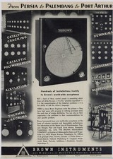 1941 Brown Instruments Ad: Oil Field Analysis Equipment, Catalytic Cracking +++ picture