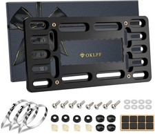 No Drill Front License Plate Bracket- Front License Plate Mounting Kit,Universal picture