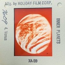 Vintage 35mm Slide Space Planet Venus Inner Planets Astronomy Holiday Film picture