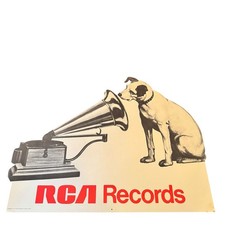 RCA Records His Masters Voice Vintage Store Advertisement Double Sided 20