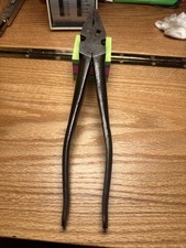 Vintage Utica 1000-10 Fence Linesman Pliers Wire Cutters Made in USA 10.5 Inches picture