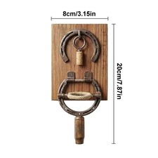 Rustic Horseshoe Wall Mounted Wine Opener Vintage Kitchen Decor picture