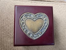 Beautiful Cherry Wood Musical Jewelry Box Made In Korea 4.5” 