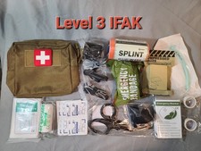 LOKI-360 TACTICAL LEVEL THREE IFAK KIT IN TAN POUCH. FIRST AID, TRAUMA SUPPLIES picture