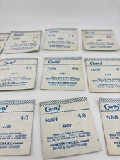 Vintage Curity Plain Surgical Gut Sutures 4-0 Kendall 4409 NOS Medical Lot picture