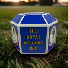 1981 Wedgwood Royal Wedding Commemorative Money Box Charles & Diana Vintage Rare picture